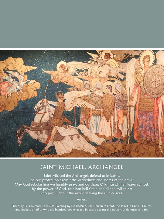 Saint Michael, Archangel, defend us in battle