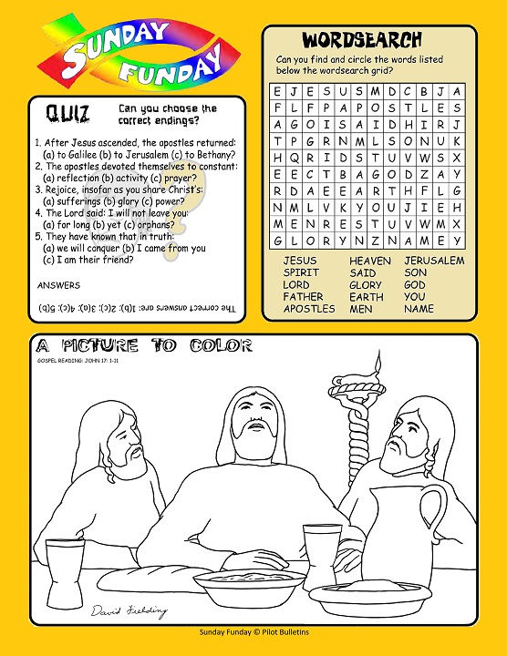 Sunday Funday Children's Activity, 1 Full Page