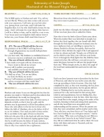 Readings, Solemnity of Joseph, Husband of the Blessed Virgin Mary, English