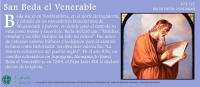 SOTW, Saint of the Week, May 25, Bede the Venerable, Spanish