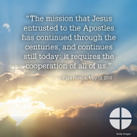 Clipart, Ascension, Pope Francis Quote, The mission that Jesus entrusted to the Apostles, English