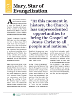 Faith Content, Catechetical Corner, Mary Star of Evangelization, USCCB, English