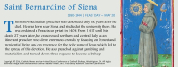 SOTW, Saint of the Week, May 20, Bernardine of Siena, English