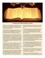Pope Francis on Word of God Sunday