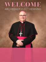 Bulletin Cover, BC_BostonArchbishop-elect_HenningJ1FullShadedEN, Welcome Archbishop-elect Henning, English