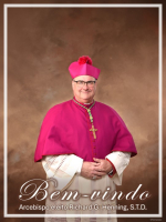 Bulletin Cover, BC_BostonArchbishop-elect_HenningJ2FullPT, Welcome Archbishop-elect Henning, Portuguese