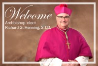 Bulletin Cover, BC_BostonArchbishop-elect_HenningJ2HorzEN, Welcome Archbishop-elect Richard G. Henning, English