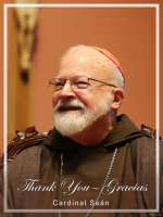 Cardinal Sean, Thank you, Full, English-Spanish