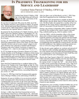 Cardinal Sean, In Prayerful Thanksgiving for his Leadership and Service, Text file