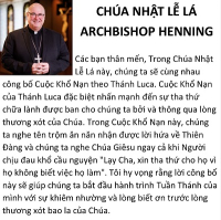 Clipart, Boston Archdiocese, Archbishop Henning message for Palm Sunday, Vietnamese, half page width