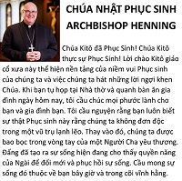 Clipart, Boston Archdiocese, Archbishop Henning message for Easter, Vietnamese, half page width